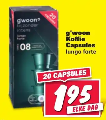 Nettorama G'woon koffie capsules 20st aanbieding