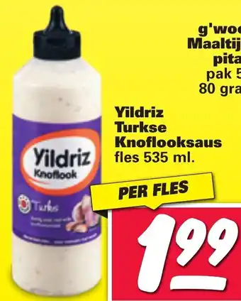 Nettorama Yildriz Turkse knoflooksaus 535ml aanbieding