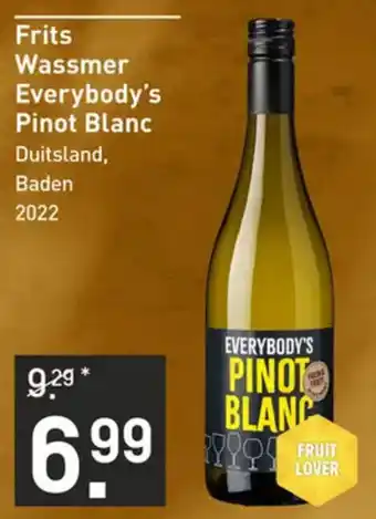 Gall & Gall Frits Wassmer Everybody's Pinot Blanc aanbieding