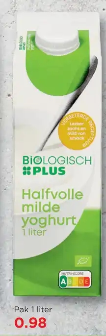 PLUS Biologisch Plus Halfvolle milde yoghurt aanbieding