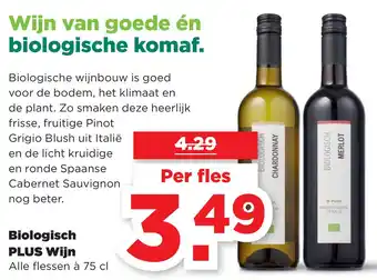 PLUS Biologisch PLUS Wijn aanbieding