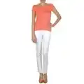 Spartoo Calvin Klein Jeans Skinny Jeans JEAN BLANC BORDURE ARGENTEE aanbieding