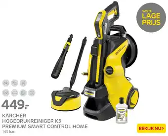 Praxis KÄRCHER HOGEDRUKREINIGER K5 PREMIUM SMART CONTROL HOME 145 bar. aanbieding