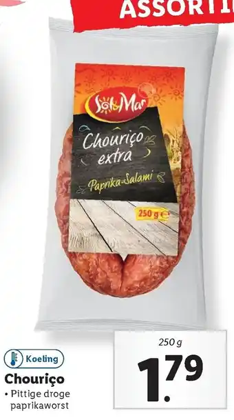 Lidl Sol Mar Chourico 250g aanbieding