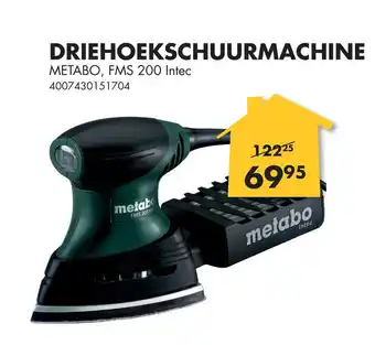 Bouwhof Driehoekschuurmachine aanbieding