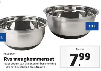 Lidl ERNESTO® Rys mengkommenset aanbieding