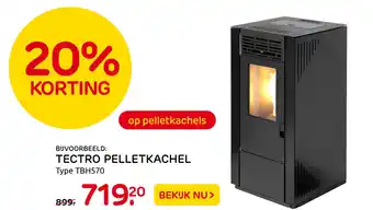 Praxis TECTRO PELLETKACHEL aanbieding