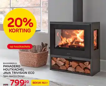 Praxis PANADERO HOUTKACHEL JAVA TRIVISION ECO Type Java Eco Desian aanbieding