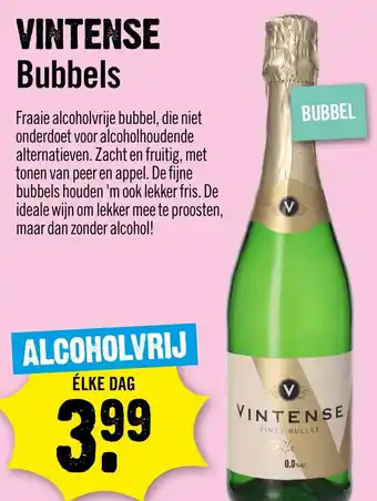 Dirck 3 VINTENSE Bubbels aanbieding