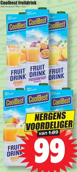 Dirk Coolbest fruitdrink aanbieding