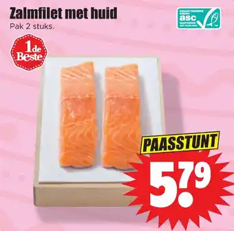 Dirk Zalmfilet met huid aanbieding