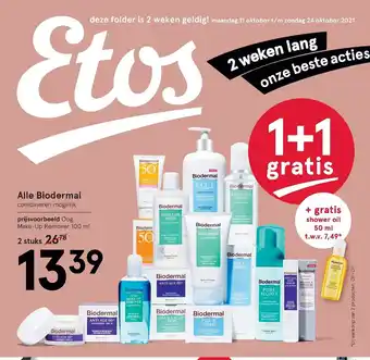 Etos Alle Biodermal 2 stuks aanbieding