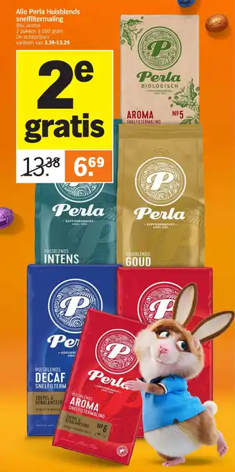 Albert Heijn Alle perla huisblends snelfiltermaling 500 gram aanbieding