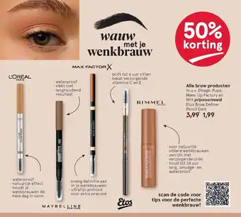 Etos Alle Brow Producten aanbieding