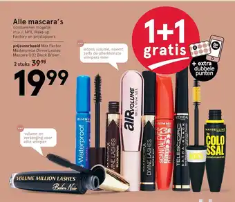 Etos Alle Mascara's 2 stuks aanbieding