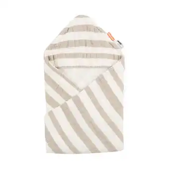 Babypark Done by Deer Stripes Badcape Beige aanbieding