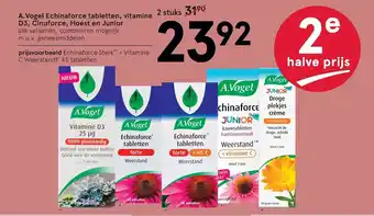 Etos A. Vogel Echinaforce Tabletten, Vitamine D3, Cinuforce, Hoest En Junior 2 stuks aanbieding