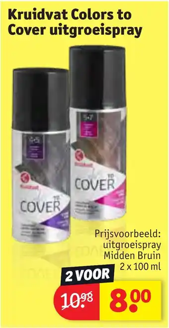 Kruidvat Colors to Cover uitgroeispray aanbieding