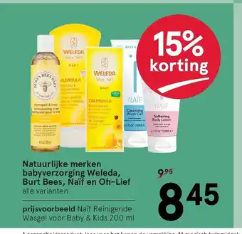 Etos Natuurlijke Merken Babyverzorging Weleda, Burt Bees, Naif En Oh-Lief aanbieding