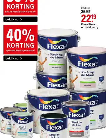 Karwei Flexa Strak Op De Muur 2,5 Liter aanbieding