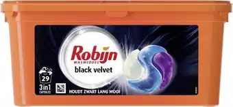 Bol.com Robijn Black Velvet 3 in 1 Wascapsules speciaal voor de zwarte was - 29 wasbeurten aanbieding