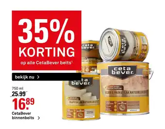 Karwei CetaBever Binnenbeits 750 ml aanbieding