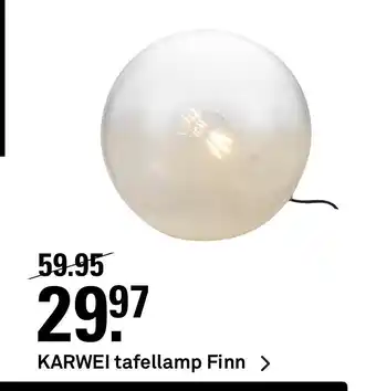 Karwei Tafellamp Finn aanbieding