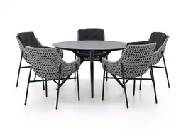 Kees Smit Manifesto Novara/Sora ø 127cm dining tuinset 6-delig aanbieding
