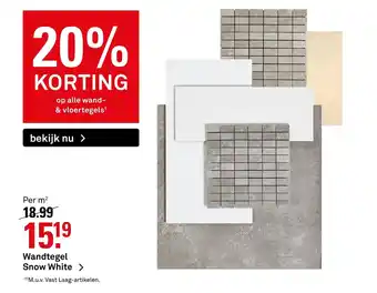 Karwei Wandtegel Snow White aanbieding