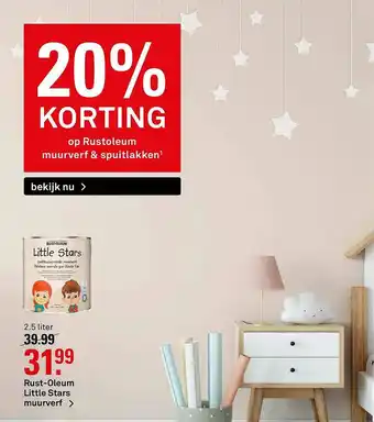 Karwei Rust-Oleum Little Stars Muurverf 20% Korting aanbieding