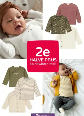 Prenatal Op newborn tops 2e aanbieding