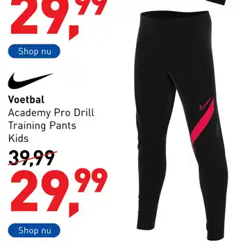 Intersport Nike Voetbal Academy Pro Training Kids pants aanbieding