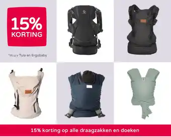 Prenatal 15% korting op alle draagzakken en doeken aanbieding