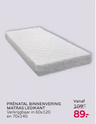 Prenatal Binnenvering Matras Ledikant aanbieding