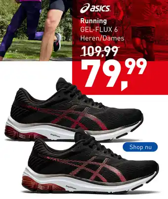 Intersport Oasics Running GEL-FLUX 6 heren/dames aanbieding