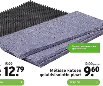 GAMMA Metisse katoen geluidsisolatie plaat aanbieding