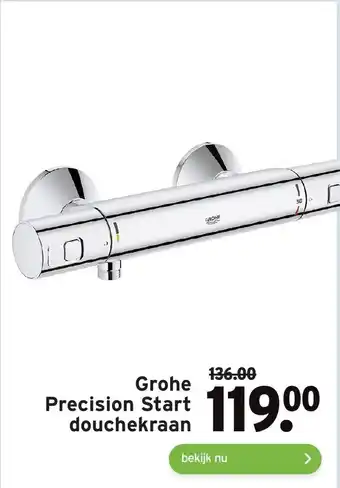 GAMMA Grohe Precision Start douchekraan aanbieding