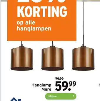 GAMMA Hanglamp Mare aanbieding