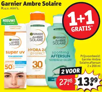 Kruidvat Garnier Ambre Solaire aanbieding