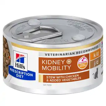 Zooplus 48 x 82 g Hill's Prescription Diet Feline k/d Mobility met kip en groente nat kattenvoer aanbieding
