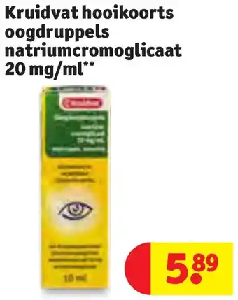 Kruidvat hooikoorts oogdruppels natriumcromoglicaat 20 mg/ml aanbieding