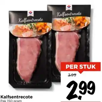 Vomar Voordeelmarkt Kalfsentrecote 150g aanbieding