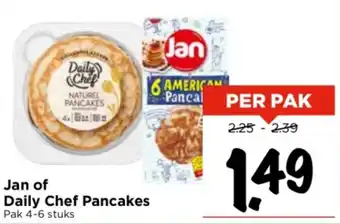 Vomar Voordeelmarkt Jan of Daily Chef Pancakes aanbieding