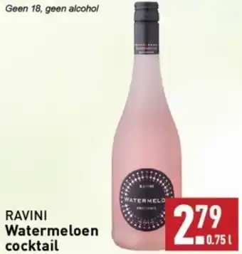 ALDI RAVINI Watermeloen cocktail 0.75L aanbieding