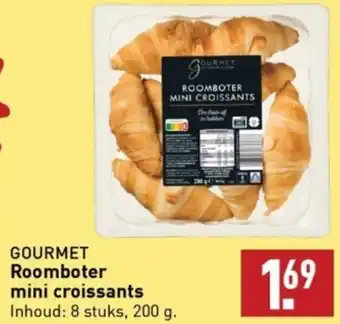 ALDI GOURMET Roomboter mini croissants  200 g. aanbieding