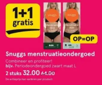 Etos Snuggs menstruatieondergoed aanbieding