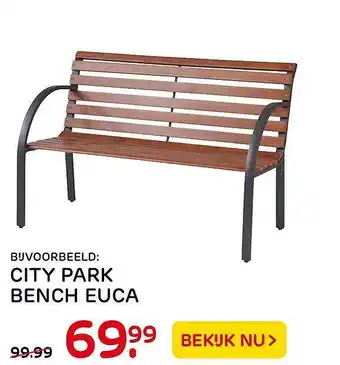 Praxis City Park Bench Euca aanbieding