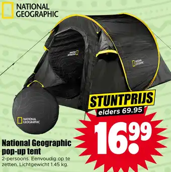 Dirk National Geographic pop-up tent aanbieding