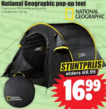 Dirk National Geographic pop-up tent aanbieding