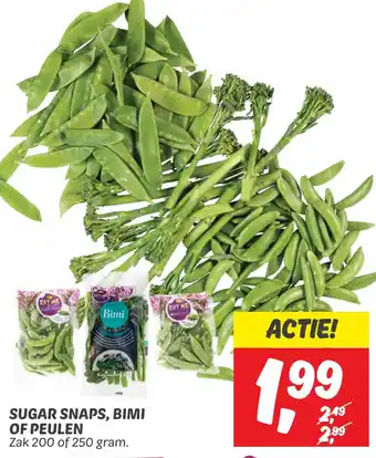 Dekamarkt SUGAR SNAPS, BIMI OF PEULEN aanbieding